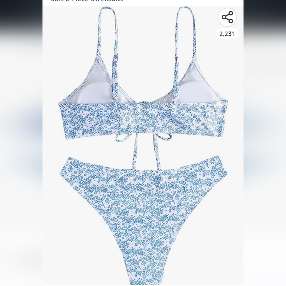 Floems two piece swimming suit, size Small - Picture 2 of 7